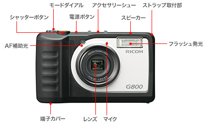 防水・防塵・業務用デジタルカメラ RICOH G800 （本製品は生産終了しております） | 産業向け製品 | リコー