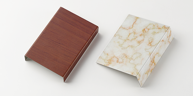 画像：カラー鋼板への装飾