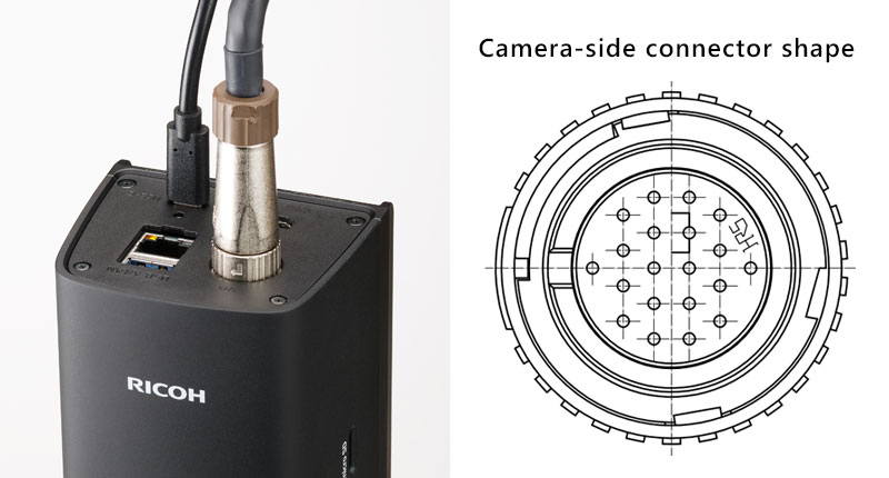 Camera-side connector shape
