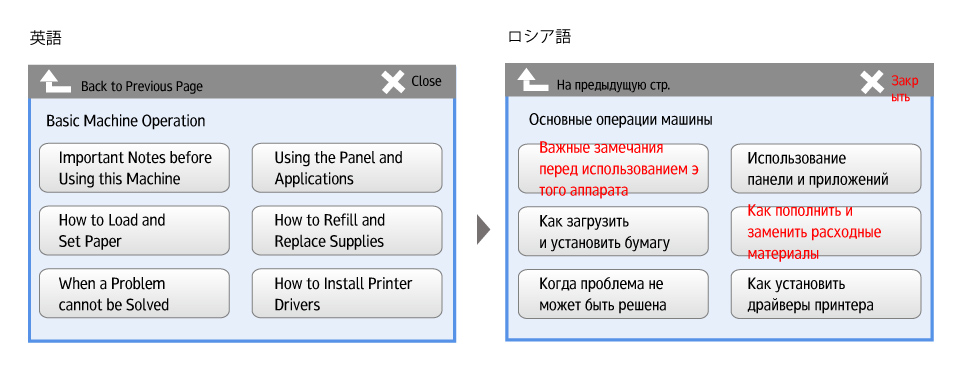 For persons facing difficulties with translation (option)