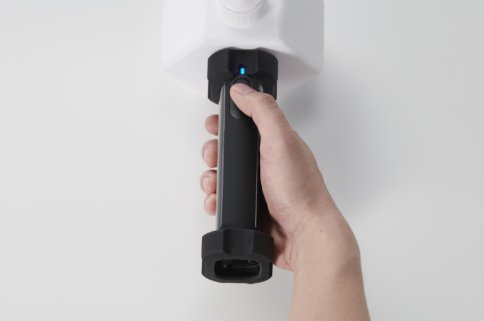 作業グローブを着用しても握りやすい形状